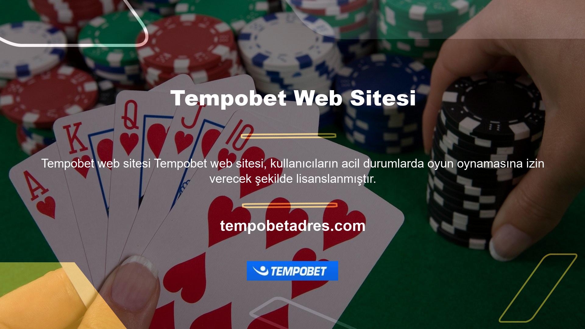 Tempobet, casino oyunları ve bahis seçenekleri dahil olmak üzere çok kapsamlıdır