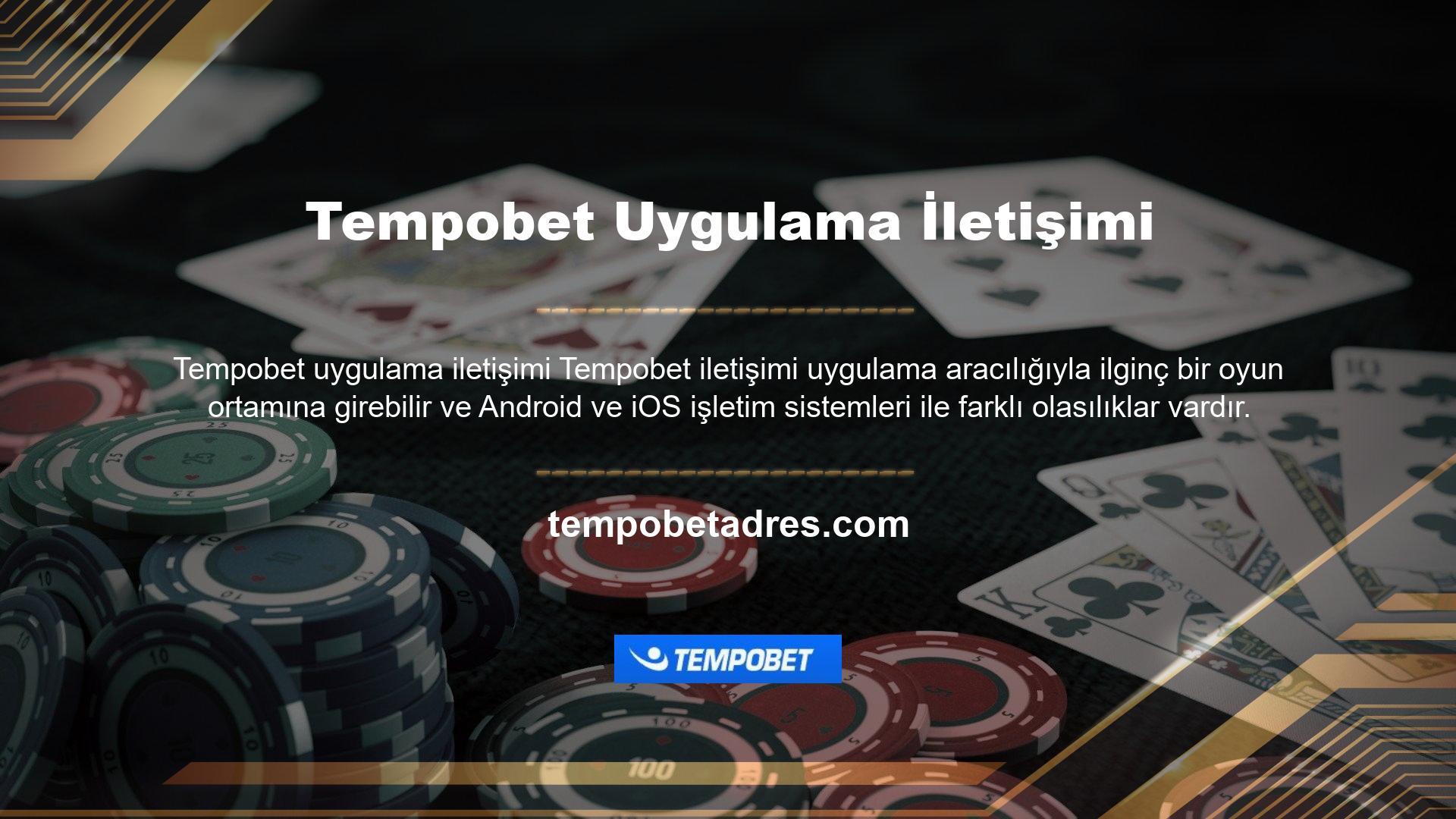 Bu şekilde, günde 24 saat Tempobet iletişiminin eğlenceli bir oyun ortamının yanı sıra diğer birçok fırsat ve avantajın tadını çıkarabilirsiniz